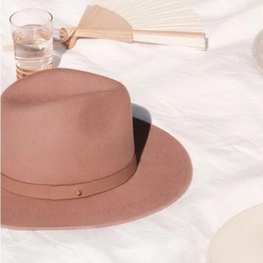 LACK OF COLOR | Fleur Felt Hat in Dusty Rose | M